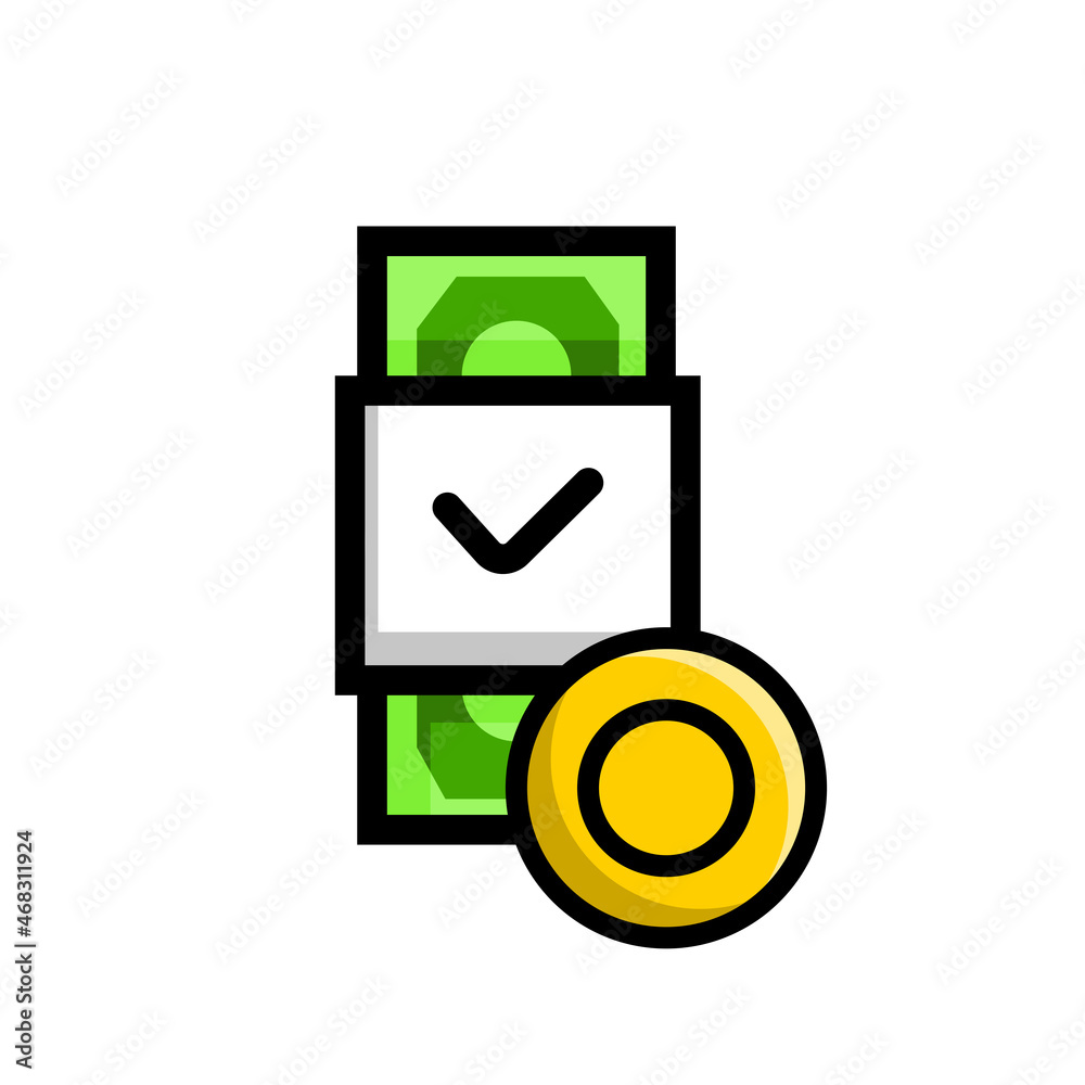 money and coins, cartoon design flat illustration money and coins, cartoon design flat illustration