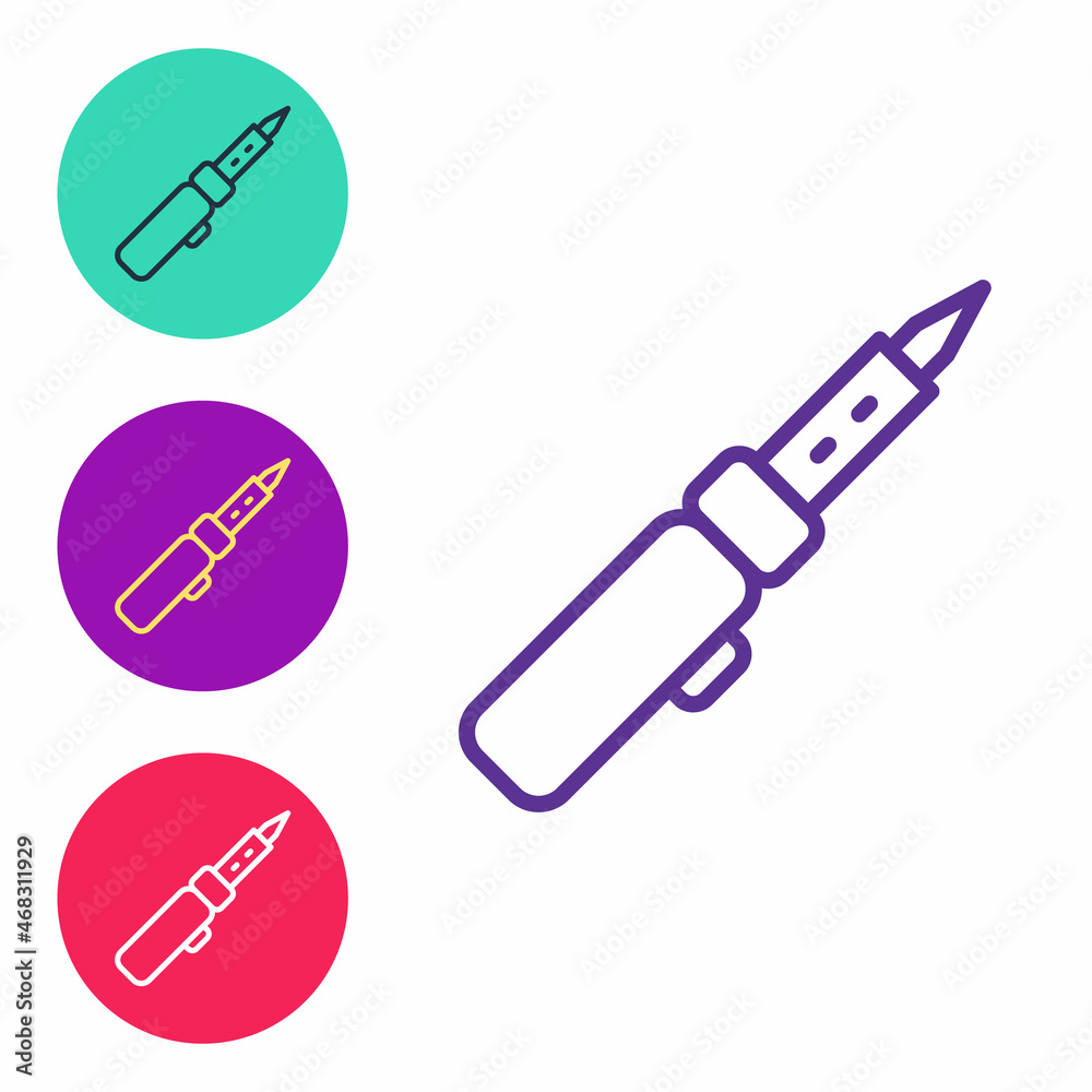 Set line Soldering iron icon isolated on white background. Set icons colorful. Vector Set line Soldering iron icon isolated on white background. Set icons colorful. Vector