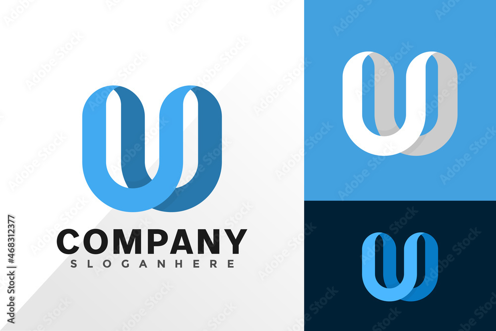 Letter u creative logo vector design. Abstract emblem, designs concept, logos, logotype element for template Letter u creative logo vector design. Abstract emblem, designs concept, logos, logotype element for template