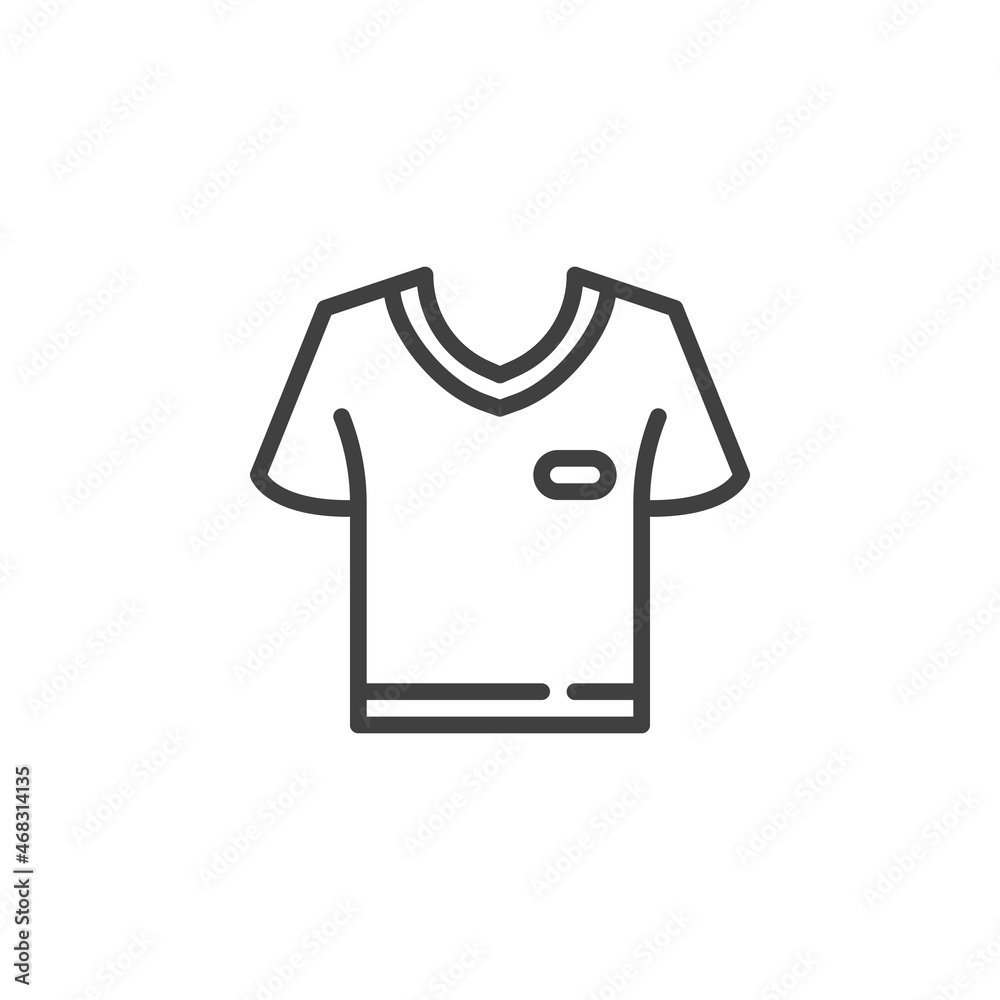 Soccer jersey line icon Soccer jersey line icon