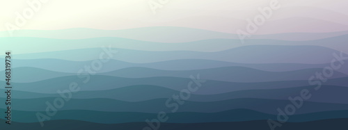 abstract wavy lines geometric trendy gradient  background natural dark green combined color. Modern template for poster business card landing page website. vector illustration eps 10