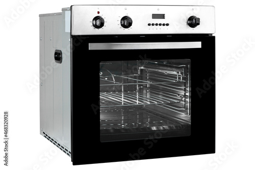 Kitchen oven isolated on white background photo