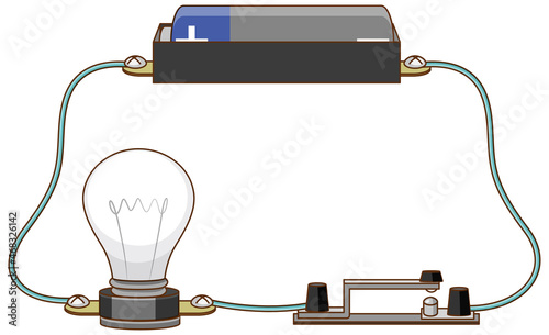 Science experiment of electric circuit
