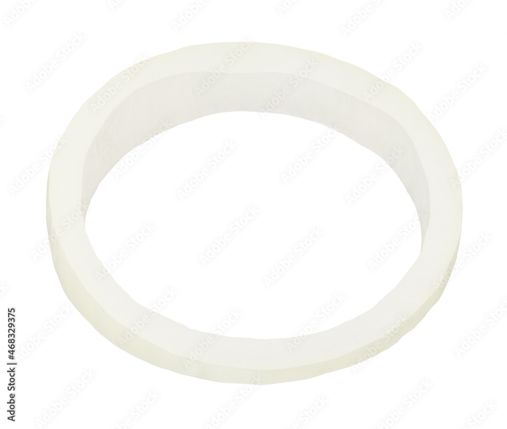Ring of golden onion isolated on white background. Ring of golden onion isolated on white background.