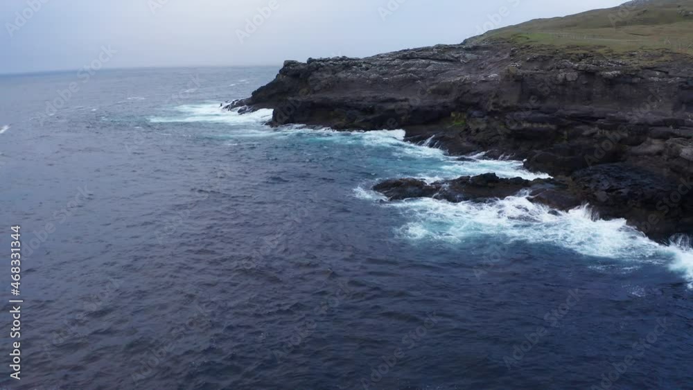 Faroe Islands Landscape. Atlantic coast of the Faroe Islands. High quality 4k footage Faroe Islands Landscape. Atlantic coast of the Faroe Islands. High quality 4k footage
