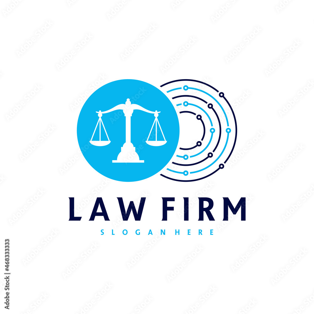 Tech Justice logo vector template, Creative Law Firm logo design concepts Tech Justice logo vector template, Creative Law Firm logo design concepts
