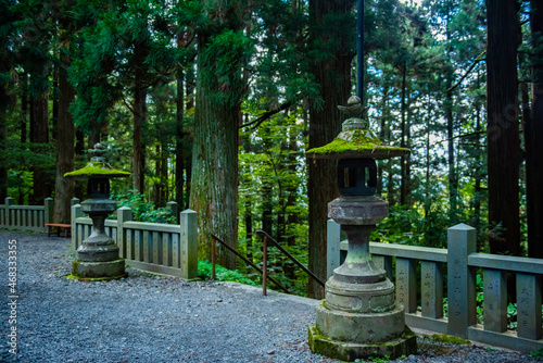 戸隠神社宝光社　境内の灯籠 photo