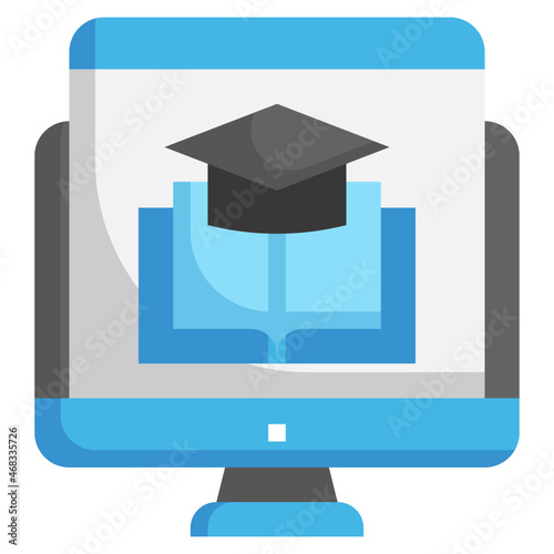 COURSEWARE flat icon,linear,outline,graphic,illustration photo