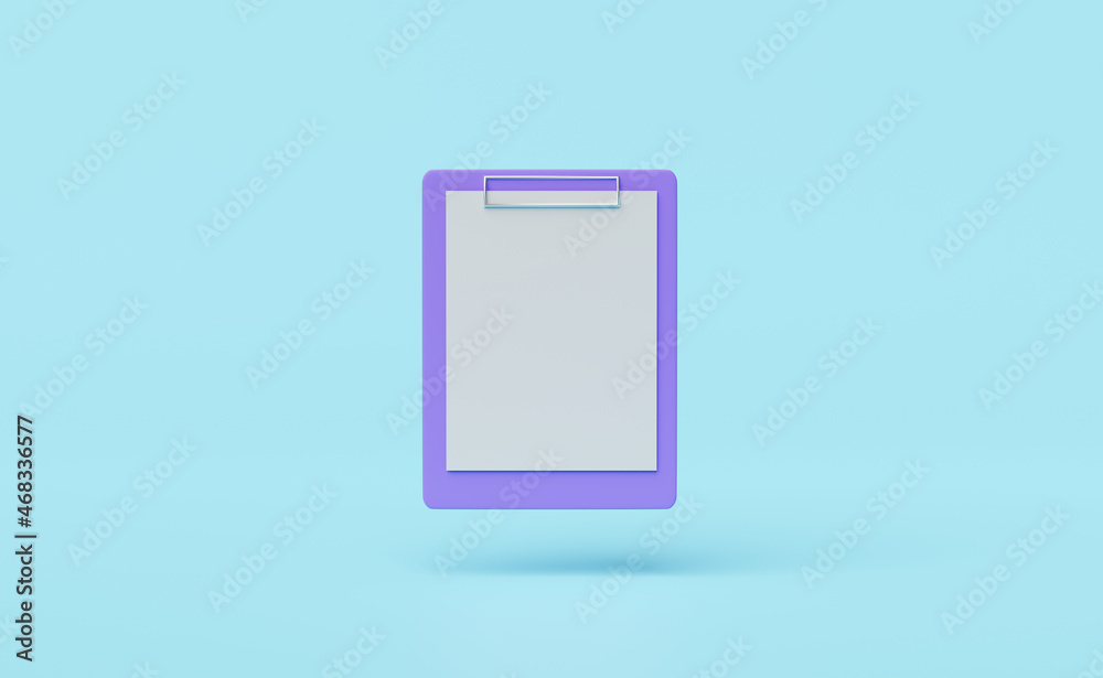 empty checklist,mockup purple clipboard isolated on blue background. concept 3d illustration or 3d render empty checklist,mockup purple clipboard isolated on blue background. concept 3d illustration or 3d render