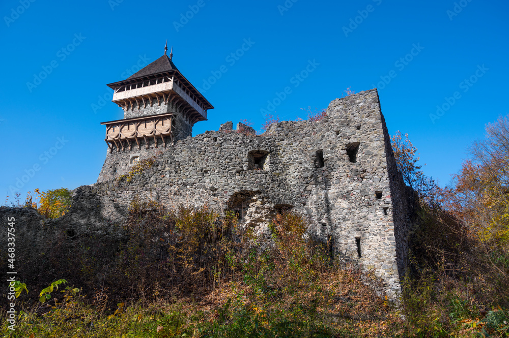 Fototapeta premium Ancient medieval fortres in Nevycke