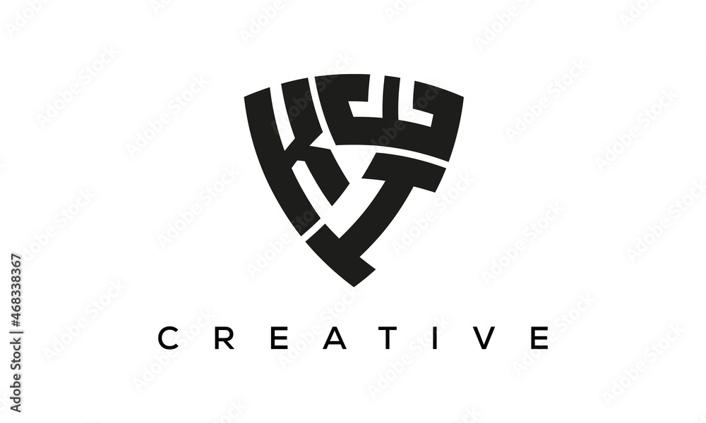 KIE letters logo, security Shield logo vector KIE letters logo, security Shield logo vector