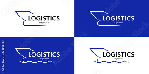 Minimalistic logistics logo