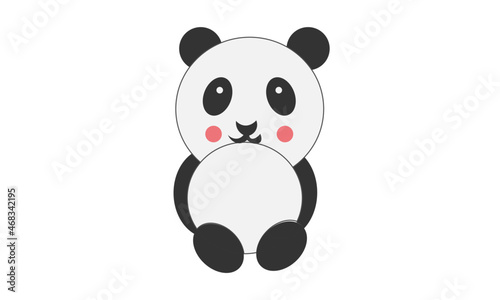 Cute little panda design for print or use as poster  card  flyer  sticker or T Shirt
