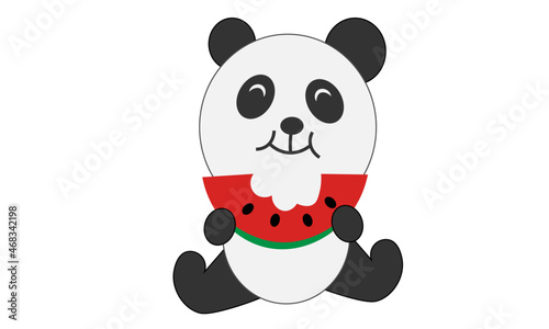 Cute little panda design for print or use as poster  card  flyer  sticker or T Shirt