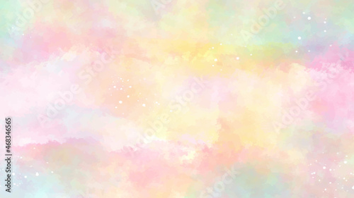 watercolor background with colorful ink splash. watercolor banner concept.