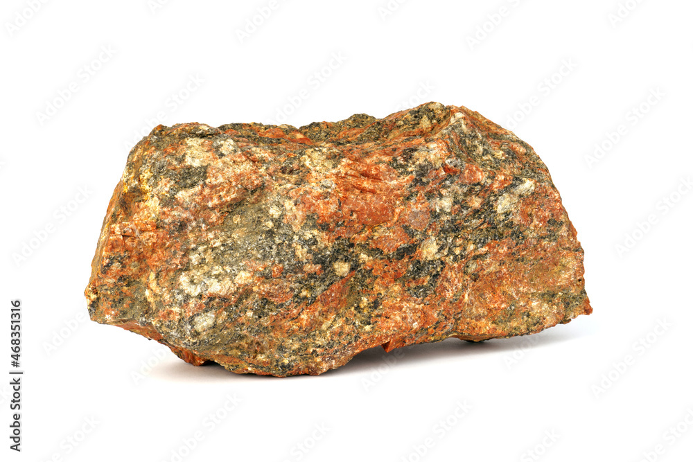 granite stone isolated on white background. large stone granite stone isolated on white background. large stone