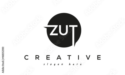 ZUT creative circle letters logo design victor	 photo