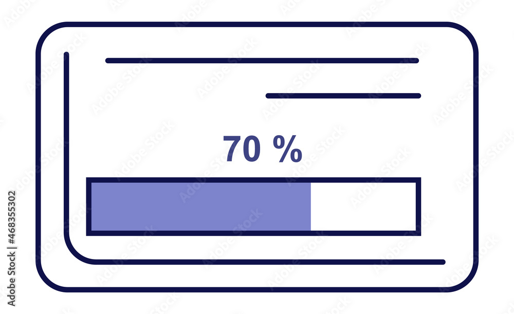 Progress bar frame. Loading indicator icon. Dashboard element Progress bar frame. Loading indicator icon. Dashboard element