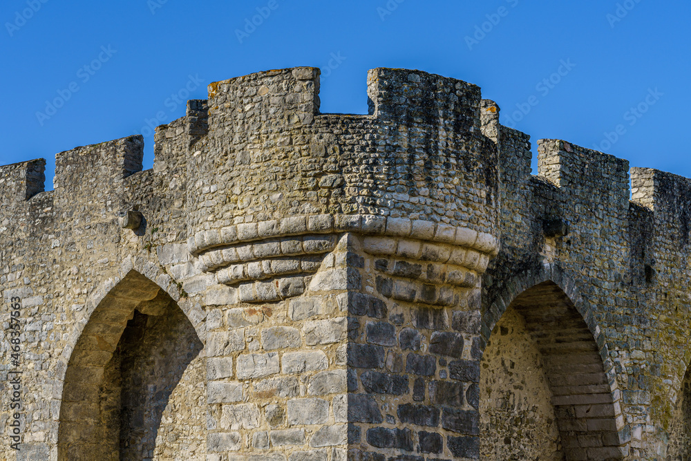 Outer corner of a medieval stone castle
