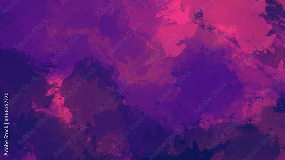 Abstract background painting art with purple and dark blue paint brush for thanksgiving poster, banner, website, card background