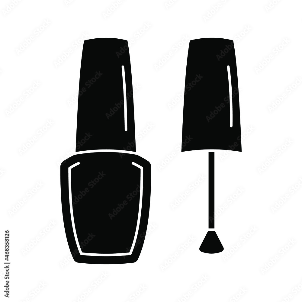 Nail polish icon. Cosmetic sign. vector illustration Nail polish icon. Cosmetic sign. vector illustration