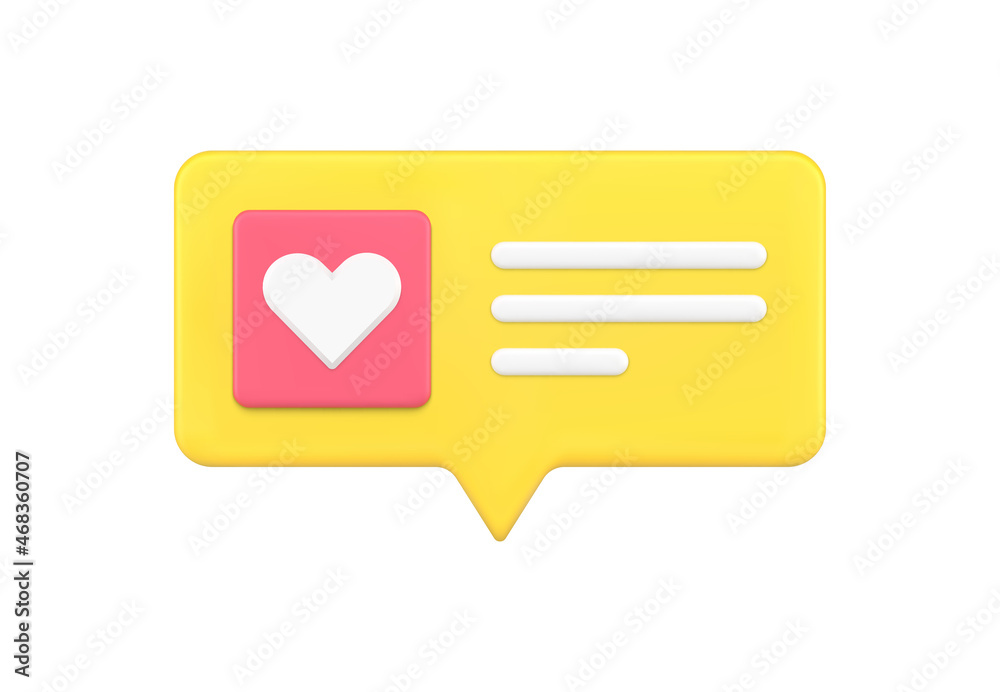 Creative 3d quick tips message with heart icon vector illustration design romantic valentine texting Creative 3d quick tips message with heart icon vector illustration design romantic valentine texting