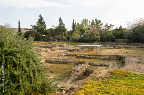 Aristotle's Lyceum archaeological site  in Athens, Greece photo