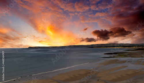 Colorful cloudscape over Dungarvan Bay