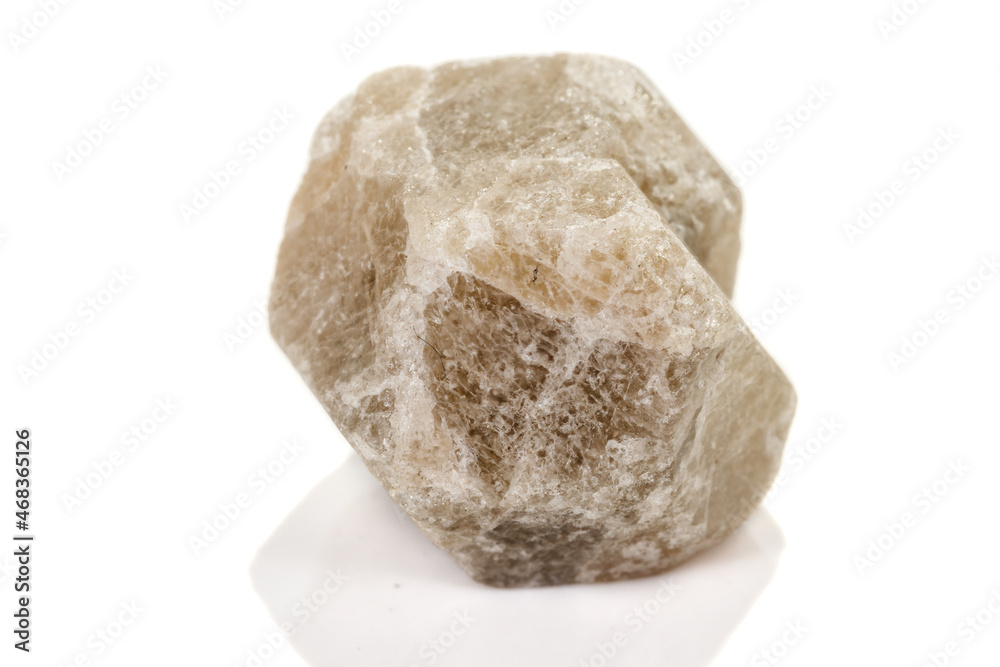 macro mineral stone Garnet, on a white background macro mineral stone Garnet, on a white background