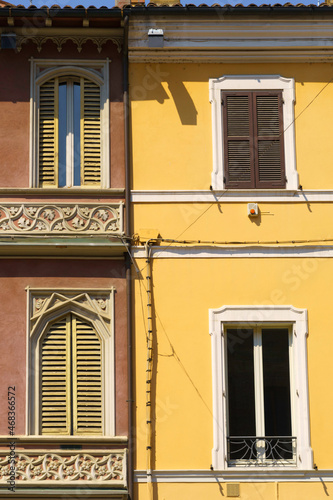 Cesena: historic buildings in the castle square