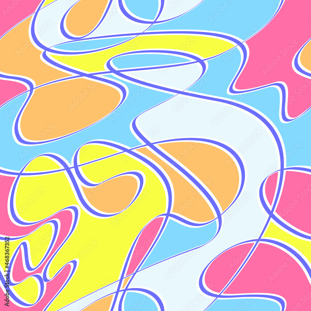 Light pastel color seamless pattern. endless lines graphic design Light pastel color seamless pattern. endless lines graphic design