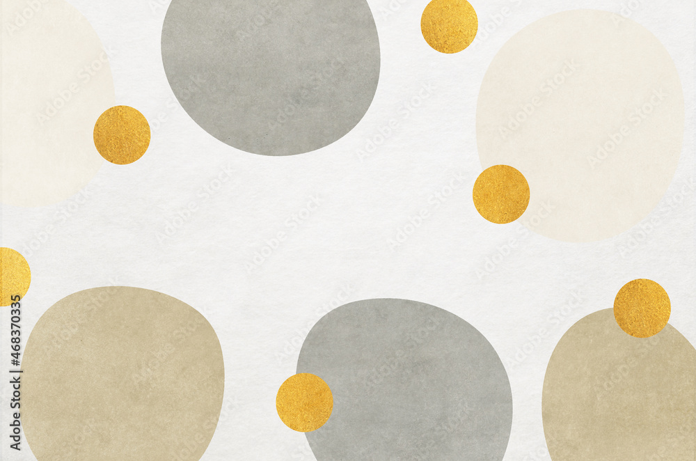 Modern patterned washi paper background. Japanese paper texture with circular pattern using gold and pale tone colors. Modern patterned washi paper background. Japanese paper texture with circular pattern using gold and pale tone colors.