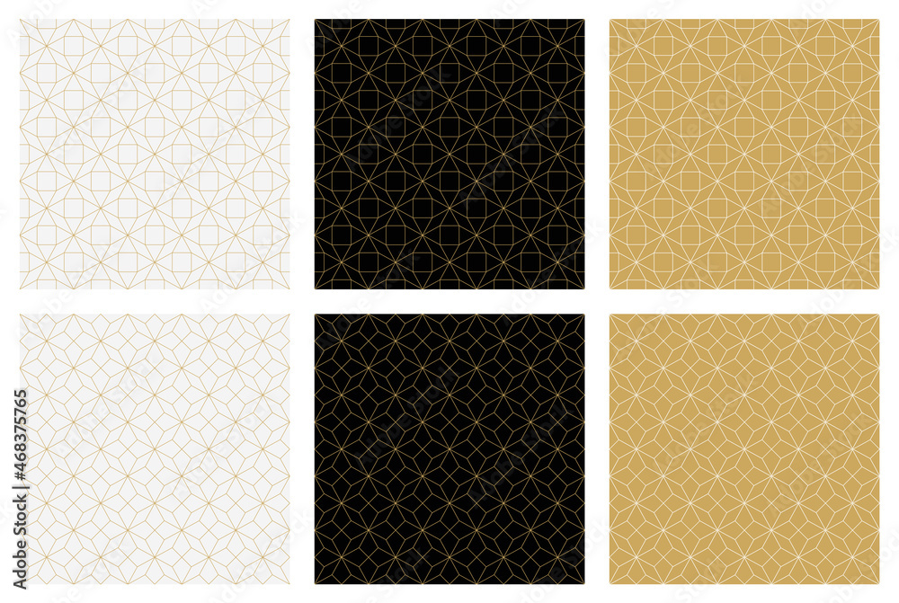 Seamless pattern. Abstract star christmas background card. Elegant golden lines. Seamless pattern. Abstract star christmas background card. Elegant golden lines.