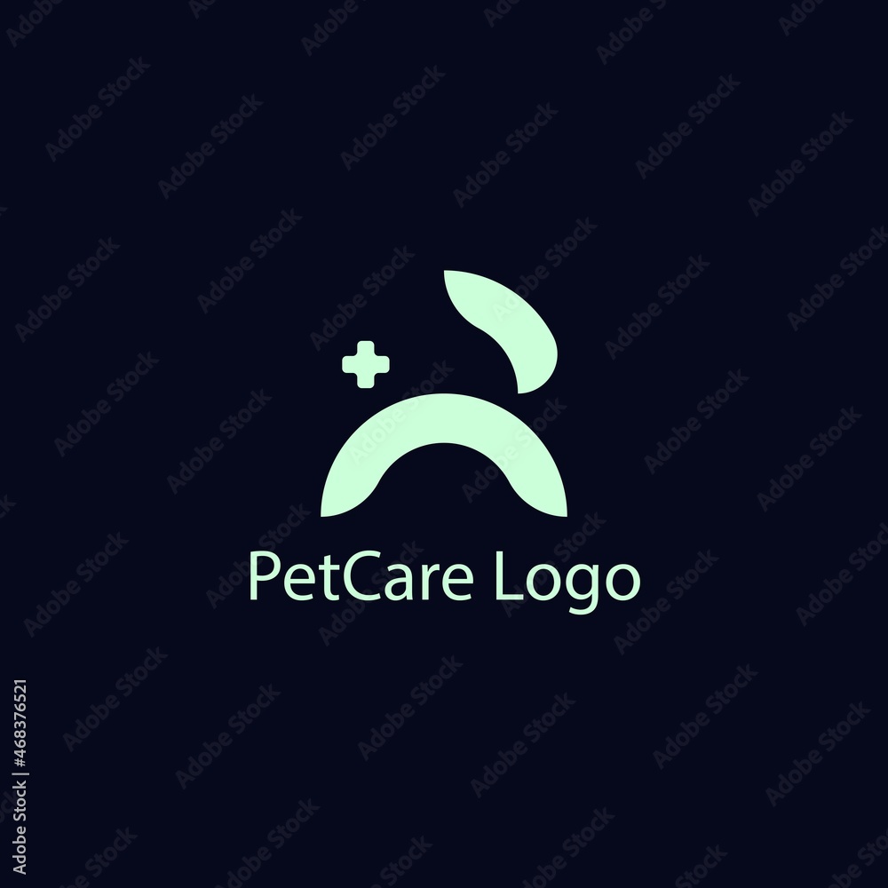 Letter R Petcare Logo. Modern Simple Identity Letter R Petcare Logo. Modern Simple Identity