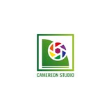 Chameleon camera logo. Photography simple logo concept. Modern design.