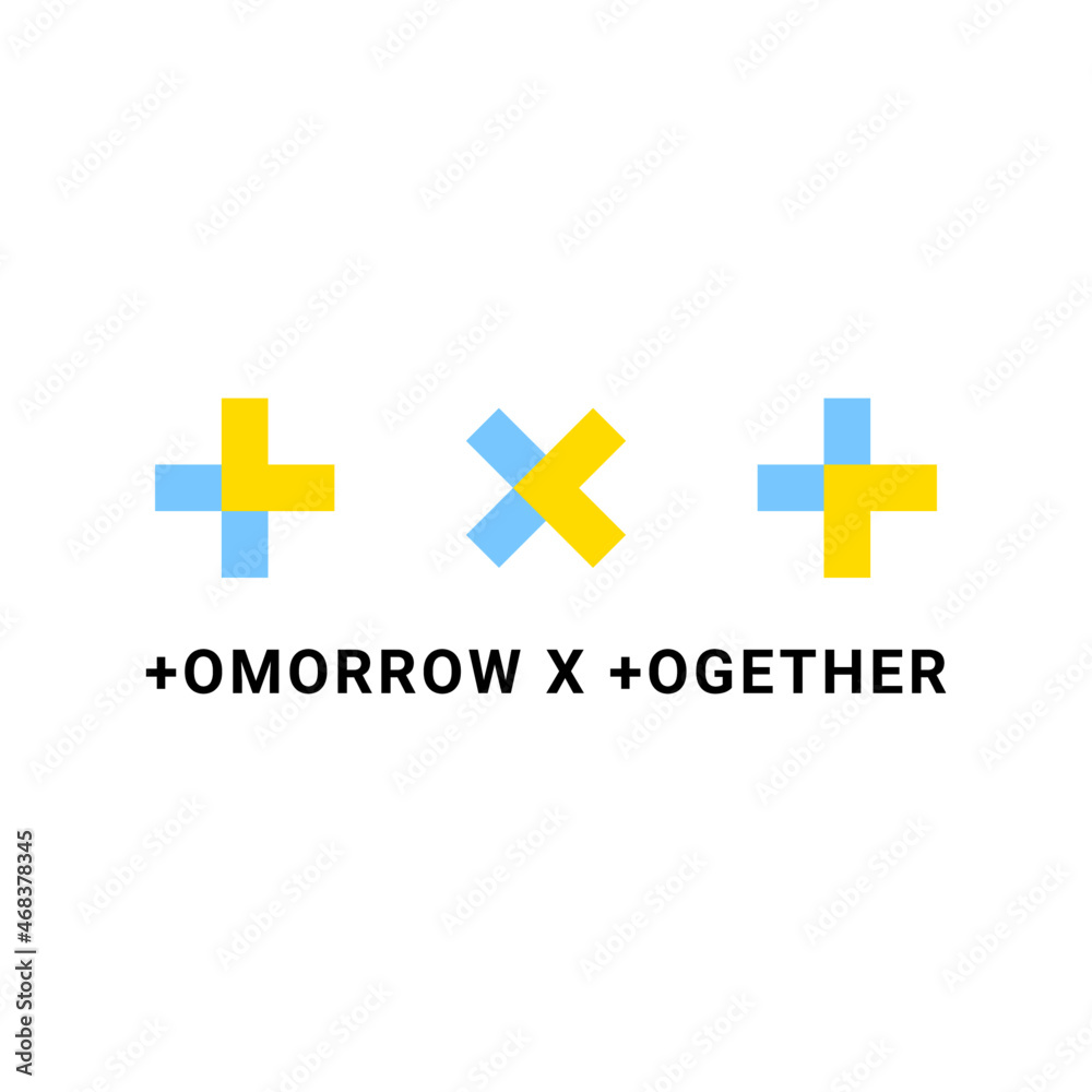 Vecteur Stock TXT logo , Tomorrow x together logo on white background ...