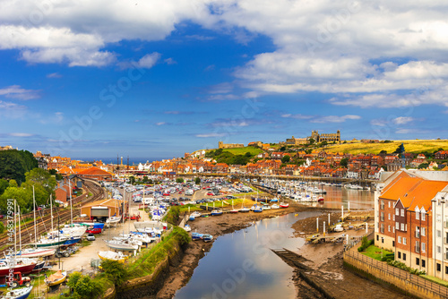 Panoramic view of Whitby, North Yorkshire photo