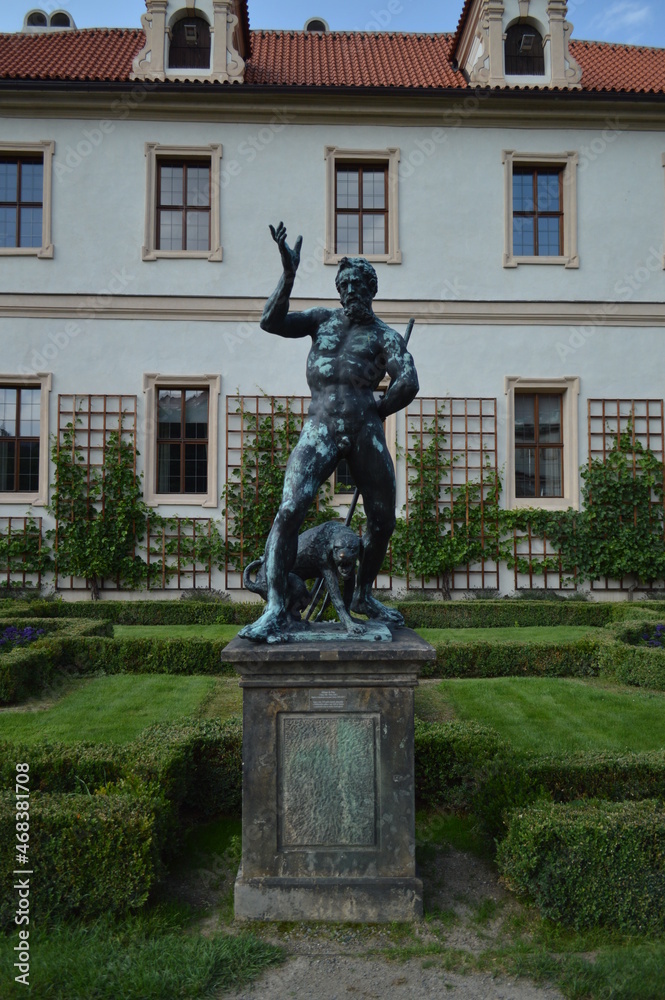 statue in the garden of palace Praha