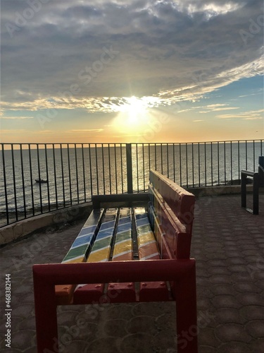 sunset on the beach