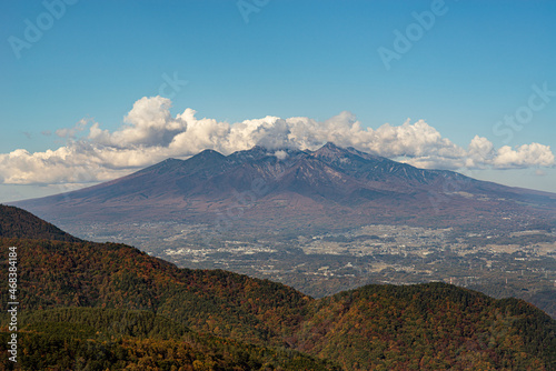韮崎市から見た秋の八ヶ岳
