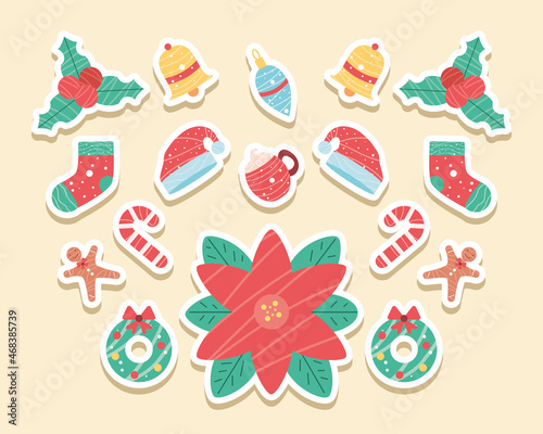 stickers decoration of christmas