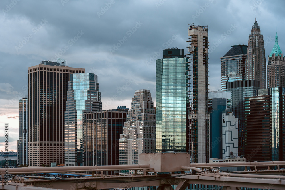 Fototapeta premium Skyline of Lower Manhattan.