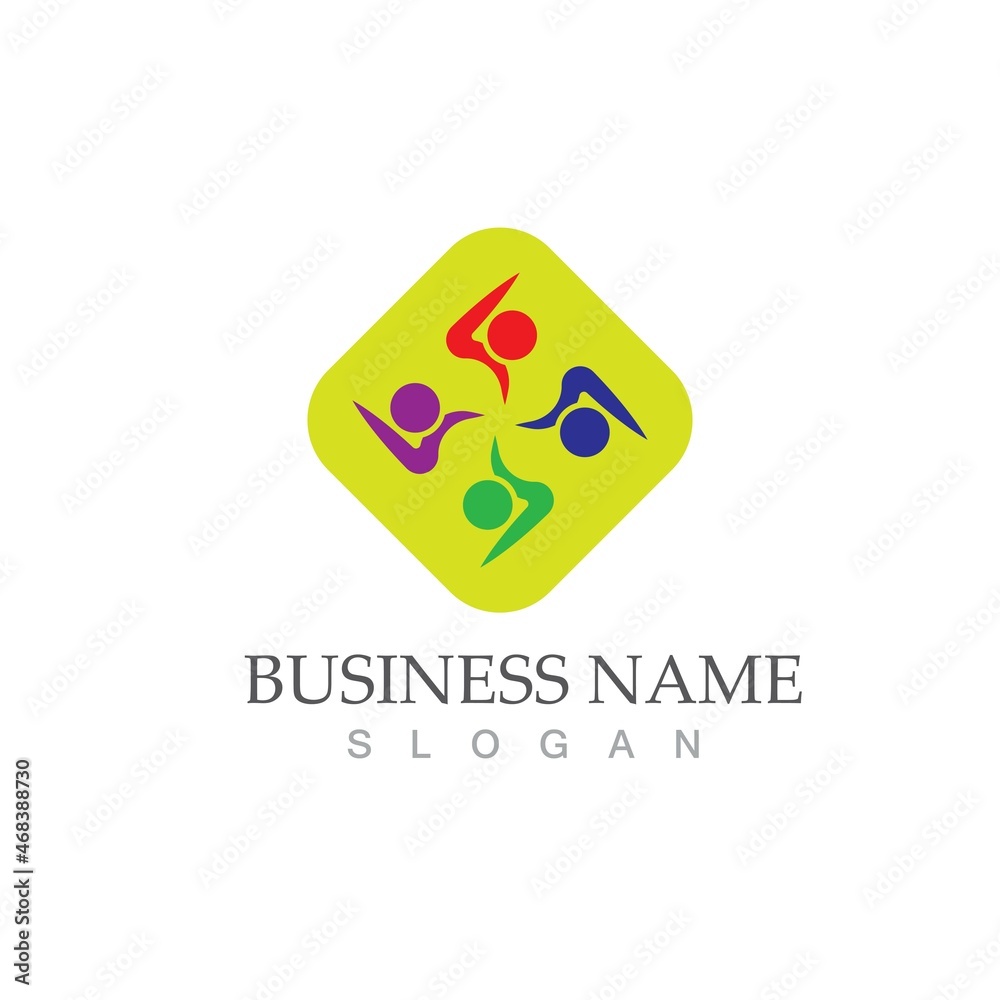 Obraz premium Community, network and social icon