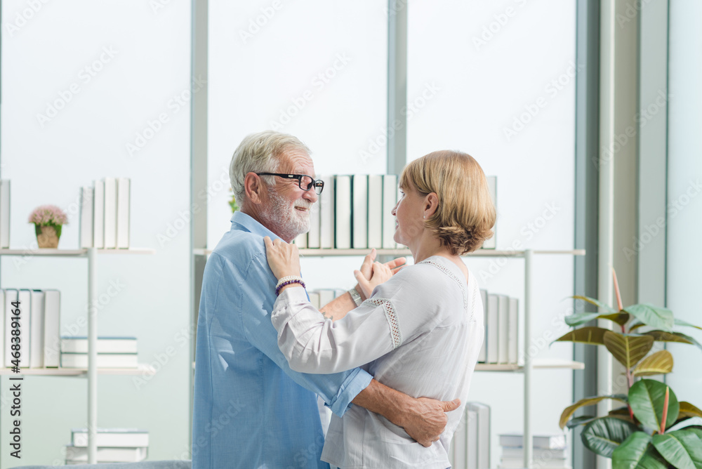 Elderly couple dancing together with happy and romantic emotion. Elderly couple dancing together with happy and romantic emotion.