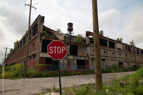 Abandoned Packard Automotive Plant in Detroit, Michigan photo