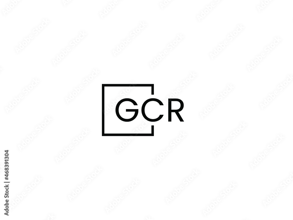 Obraz premium GCR Letter Initial Logo Design Vector Illustration