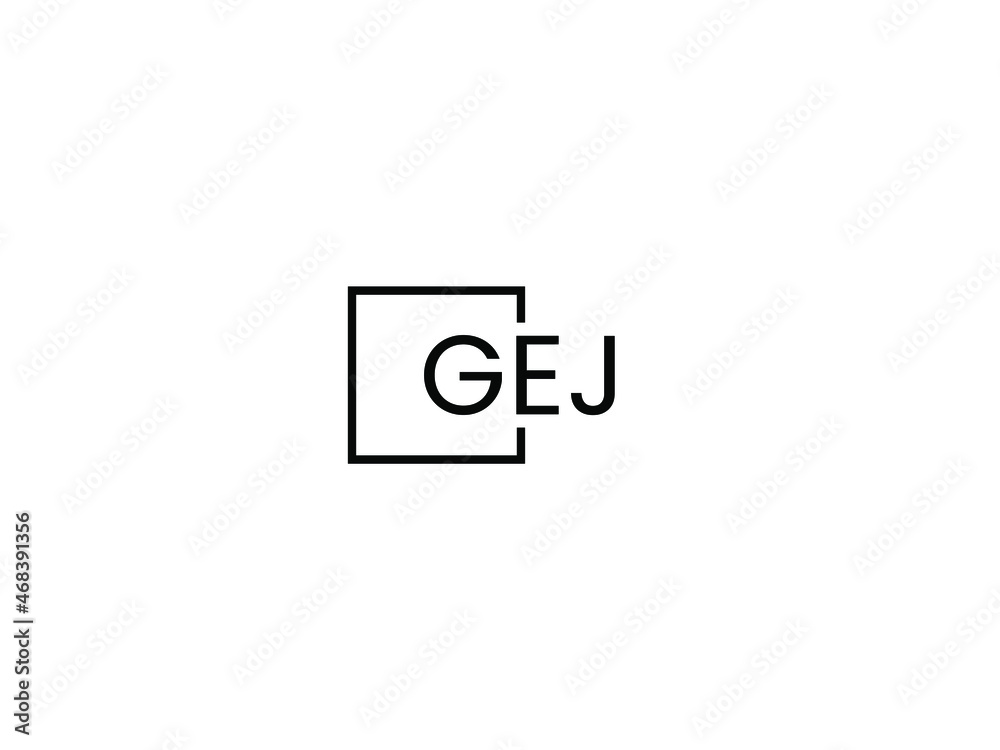 GEJ Letter Initial Logo Design Vector Illustration GEJ Letter Initial Logo Design Vector Illustration