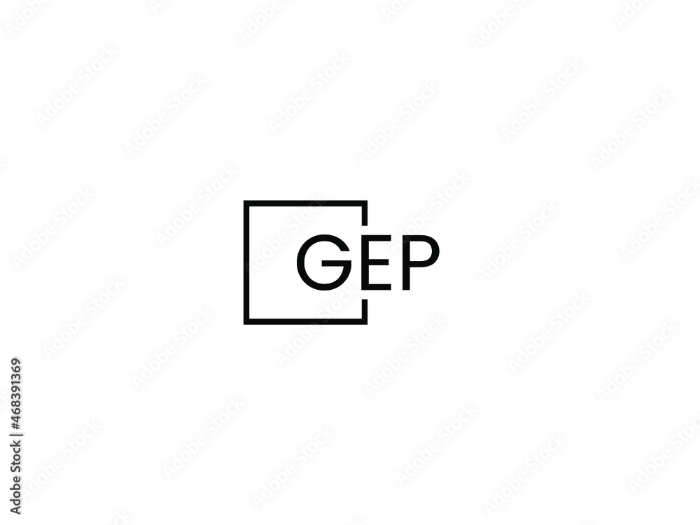 GEP Letter Initial Logo Design Vector Illustration GEP Letter Initial Logo Design Vector Illustration