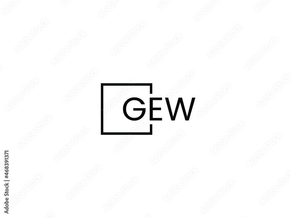 GEW Letter Initial Logo Design Vector Illustration GEW Letter Initial Logo Design Vector Illustration