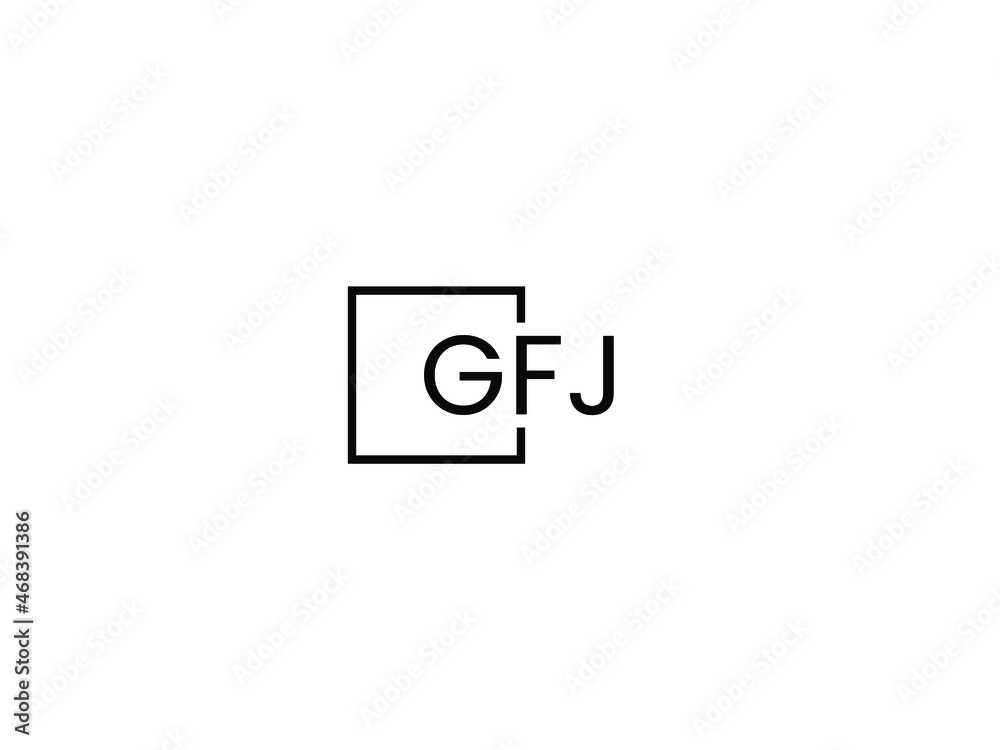 GFJ Letter Initial Logo Design Vector Illustration GFJ Letter Initial Logo Design Vector Illustration